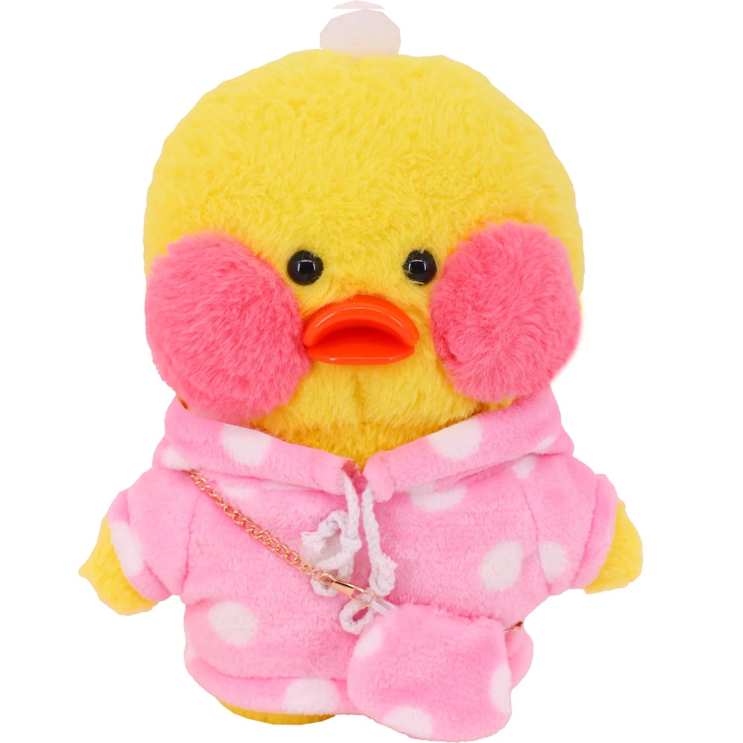 2pcs Animal Model Duck Clothes+Bag Panda For Duck Doll 30Cm lalafanfan Accessories Plush Stuffed Toy Hooded Sweater Dolls Stitch