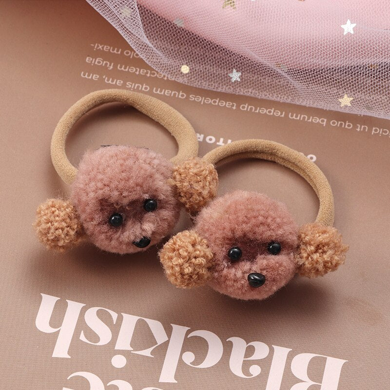 2Pcs New Cartoon Animals Hair bands Girls Nylon Elastic Rubber Band Hair Ring Headbands Cute Kids Headwear Hair accessories Gift