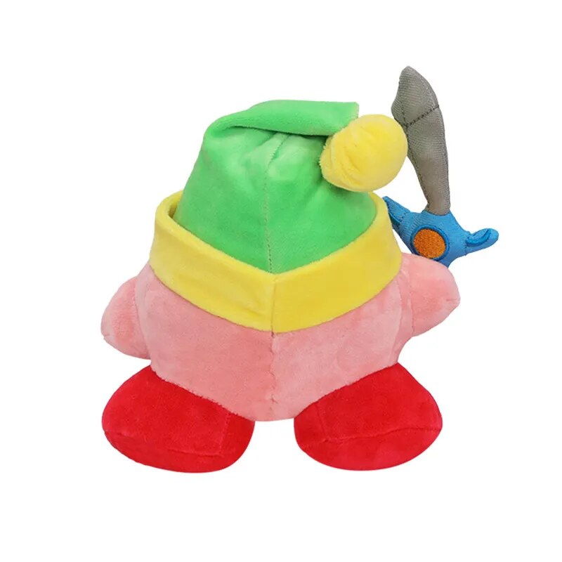 Kawaii Kirby Plush Link Sword Yellow Blue Green Painter Waddle Dee Heart Stuffed Plush High Quality Video Game Toys Christmas Birthday Gift for Children