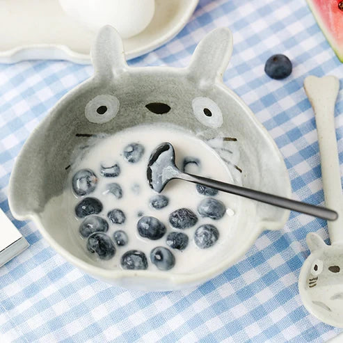 My Neighbor Totoro Dinnerware Kawaii Plate Spoon & Bowl Studio Ghibli Set