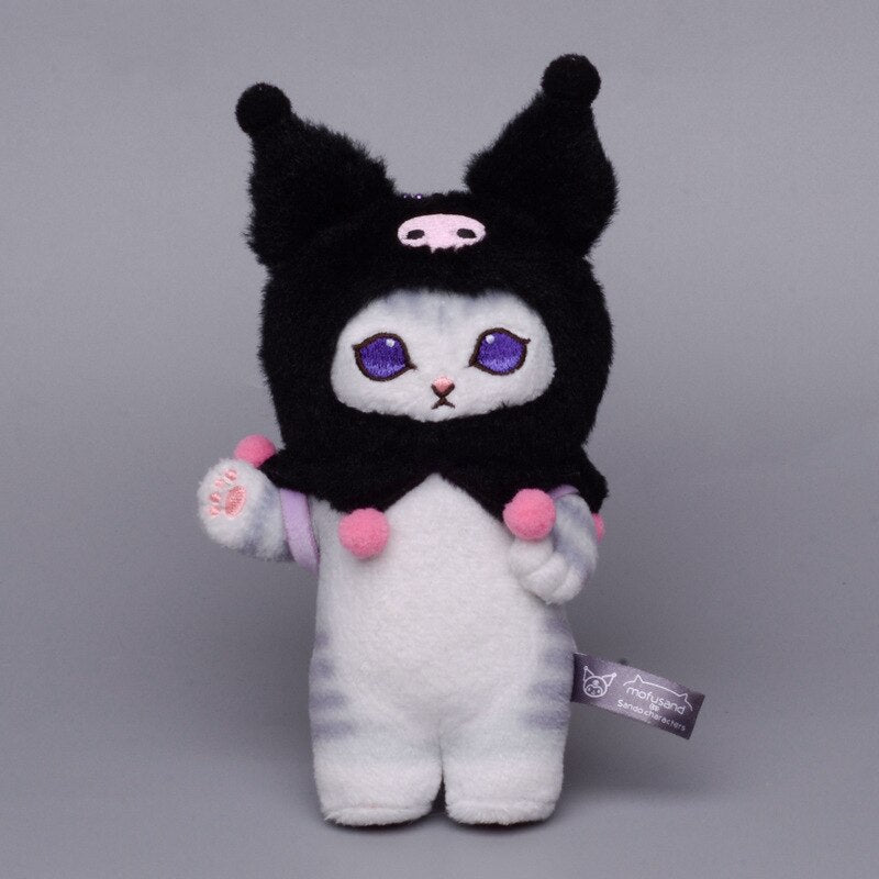 Sanrio Kawali Kuromi Hello Kitty My Melody Cinnamoroll Pillow Cat Plush Toys Plushie Keychain Stuffed Doll for Kids gift