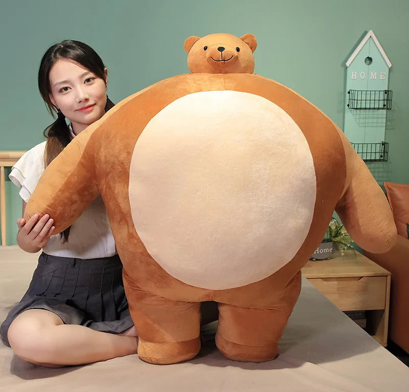 Tiny Head Bear with Small Head Big Body Plushie Giant Teddy Bear Plush Cute Big Large Plush Stuffed Animal Toy Pillow Kawaii Doll Gifts