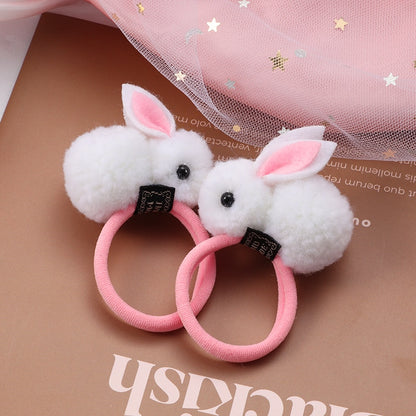 2Pcs New Cartoon Animals Hair bands Girls Nylon Elastic Rubber Band Hair Ring Headbands Cute Kids Headwear Hair accessories Gift
