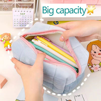 Kawaii Pillow Pencil Case Girls School Supplies Pouch Cute Korean Stationery Pencil boxes for office School bag girl boy