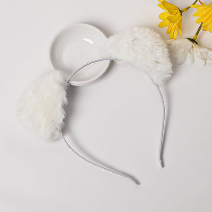 Cat Ears Headband for Women Cartoon Plush Hair Band Anime Cosplay Cute Face Wash Hair Hoop Headware Girls Hair Accessories