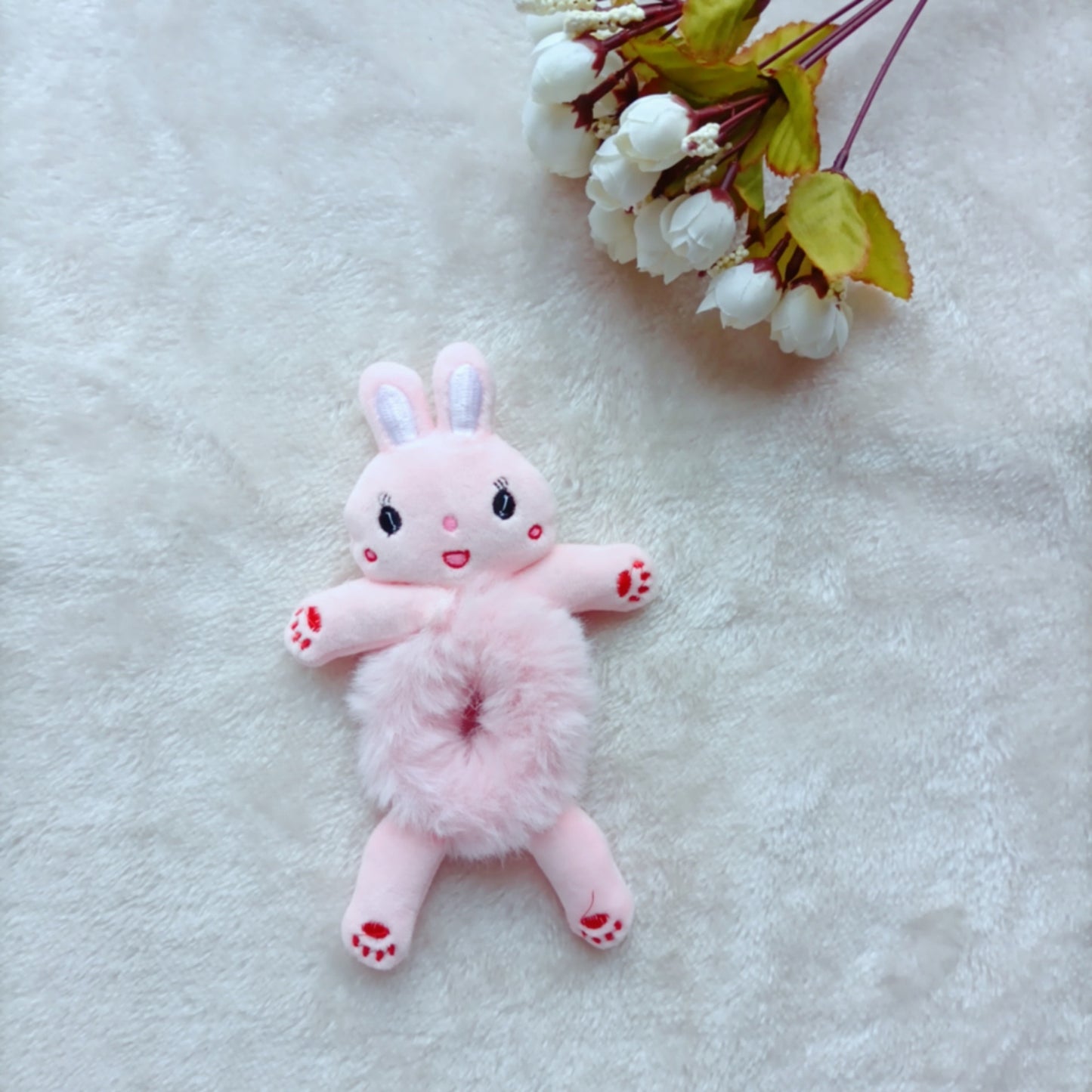 New Korean Cute Net Red Super Cute Girl Cartoon Doll Head Rope Female Hair Rope Three-dimensional Animal Hair Circle