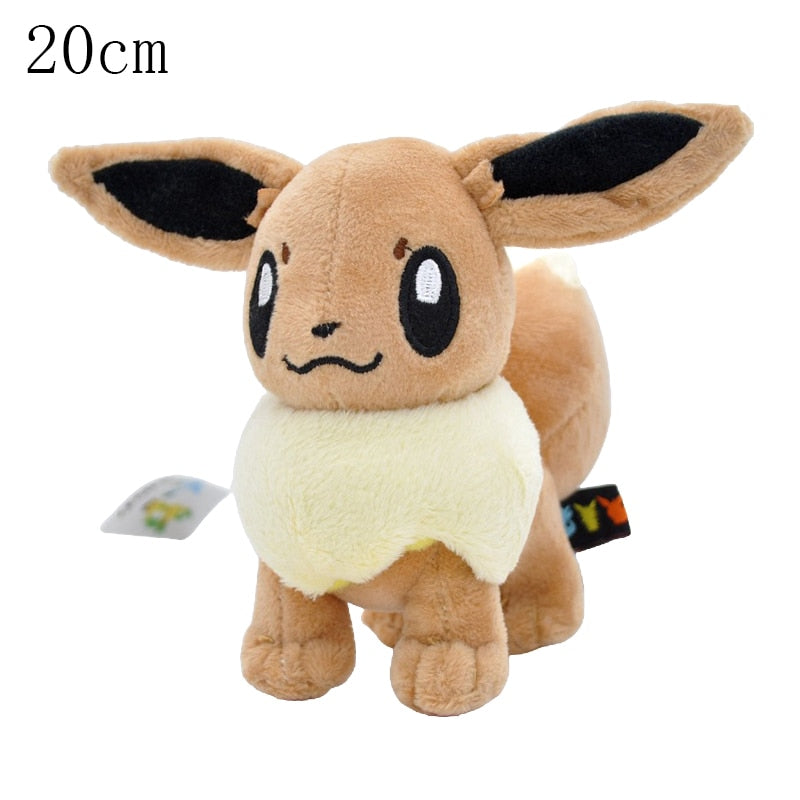 Pokémon Eeveelution Plushies Set Eevee Flareon Vaporeon Jolteon Espeon Umbreon Glaceon Leafeon Sylveon Evolution Collectible Stuffed Plush Doll Toy Christmas Gift