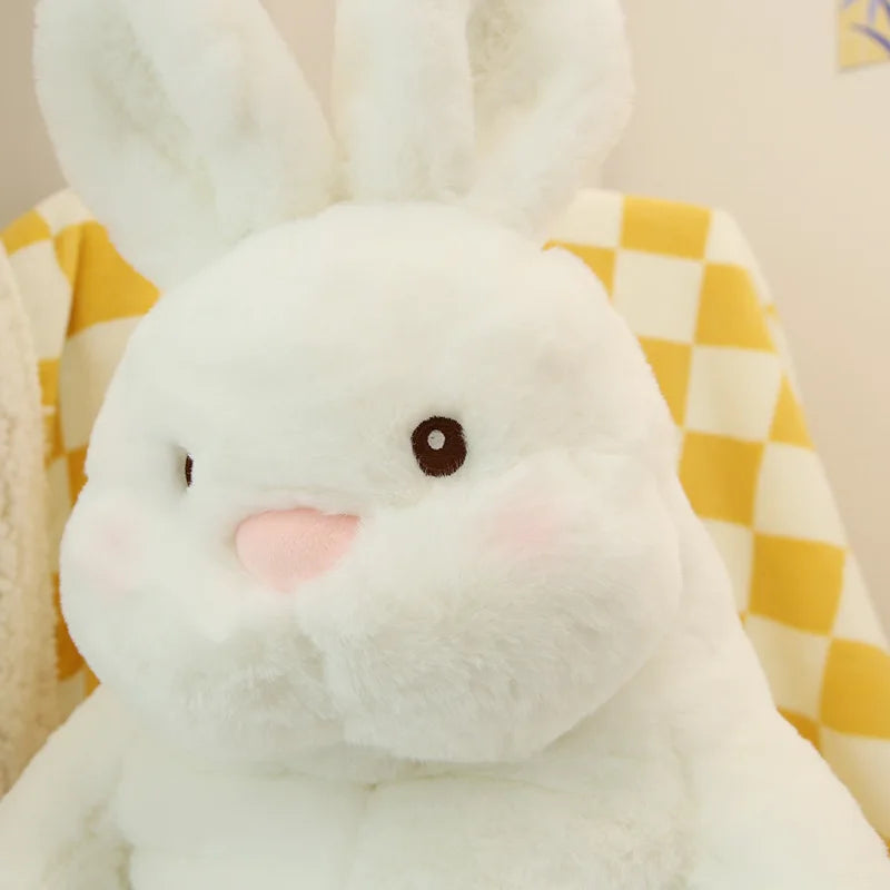 Giant Lazy Rabbit Dolls Soft Plush Cute White Bunny Animal Toys Baby Sleep Pillows Cushion Kids Girl Birthday Gift Kawaii Decor