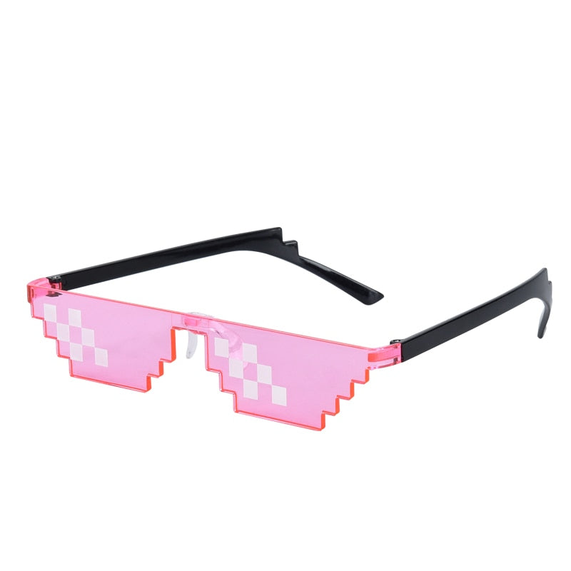 Free shipping sunglasses forced two dimensional animation bungee funny pixel code decorative glasses