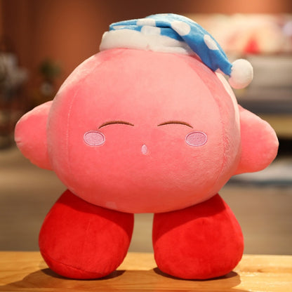 Star Kirby Plush Toys Pillow Cute Chef Love Strawberry Kirby Video Game Plush Doll Soft Stuffed Cartoon Sofa Cushion Birthday Gift for Kids