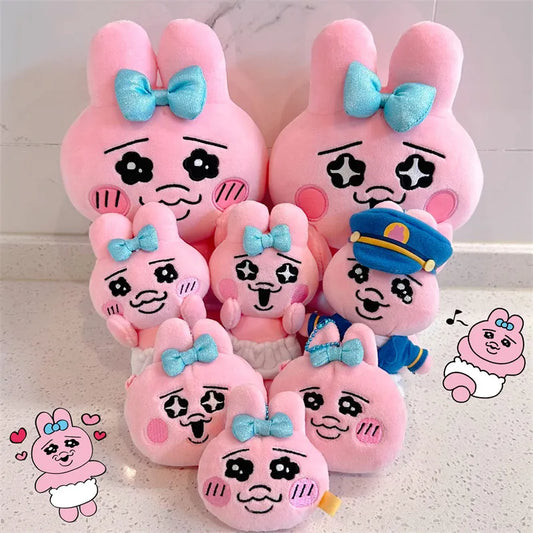 Cute Trouser Head Rabbit Plush Doll Pendant Japanese Cartoon Funny Pants Pink Rabbit Doll Pendant Change New