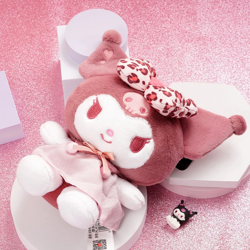 Sanrio Kuromi Melody Love Series Stuffed Toy Plushier Soft Plush Dolls Girlfriend Birthday Children's Valentine's Day Gift