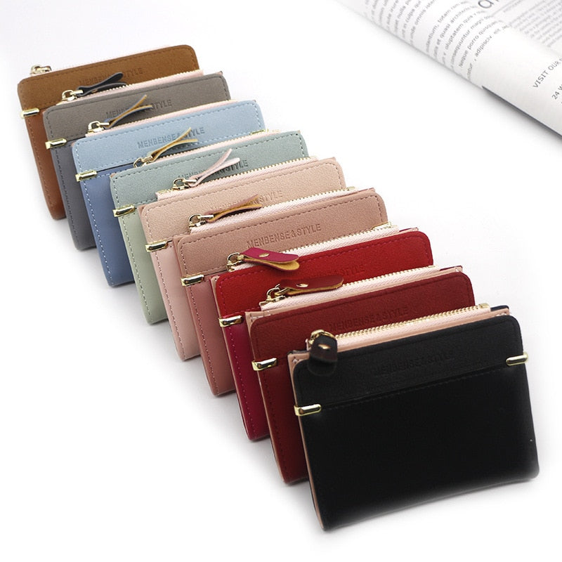 Women's Wallet Short Women Coin Purse Fashion Wallets For Woman Card Holder Small Ladies Wallet Female Hasp Mini Clutch For Girl