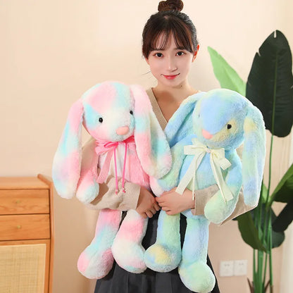30/42/60cm Cute Rabbit Plush Toy Stuffed Soft Animal Colorful Bunny Doll Baby Kids Toys Birthday Gift Christmas Present For Girl