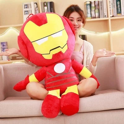 27/40cm Big Soft Stuffed Captain America Iron Man Spiderman Disney Plush Toys Movie Dolls Christmas Gifts for Kids