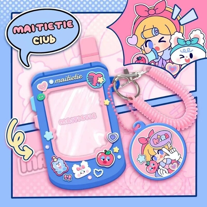 Kawaii Photocard Holder Mobile Phone Shape Photo Album Kpop Photo Protector Photocard Albums School Stationery 앨범