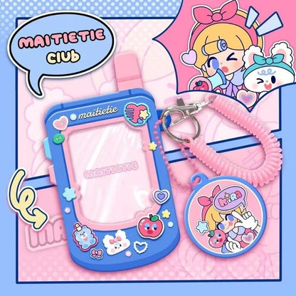 Kawaii Photocard Holder Mobile Phone Shape Photo Album Kpop Photo Protector Photocard Albums School Stationery 앨범