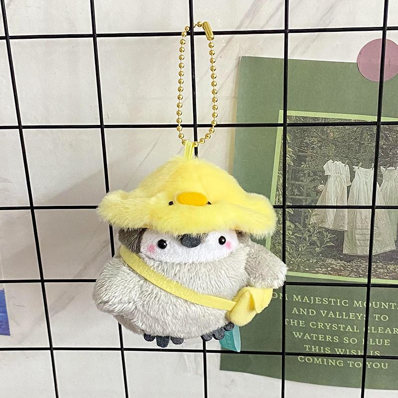 Kawaii Plush Keychain Bag Charm Cartoon Cute Mini Penguin Stuffed Animal Plushies Soft Doll Car Trinket Key Chain Women Girls Keyring Kids Birthday Gifts