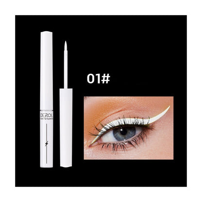 Luminous UV Light Neon Eyeliner Pen Eyes Makeup Red Waterproof Yellow Purple Red Color Liquid Eye Liner Pencil Make Up Cosmetics