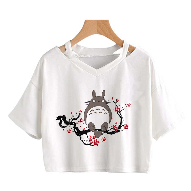 Kawaii cat Harajuku Funny Cartoon T Shirt Women Cute Anime Graphic Vintage T-shirt 90s Ullzang Tshirt Fashion Top Tees Female