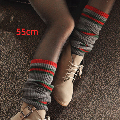 40-70CM OVER KNEE Japanese JK uniform leg warmers Korean Lolita girls' ins LONG socks girls pile up socks Foot warming cover