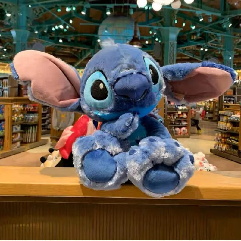 GIANT Stitch Plush Toy 60cm Lilo & Stitch Disney Jumbo Large Angel Stuffed Animal Big Plushies Huge Soft Doll Cute Kawaii Sleeping Pillow Buddy Children Kids Gift