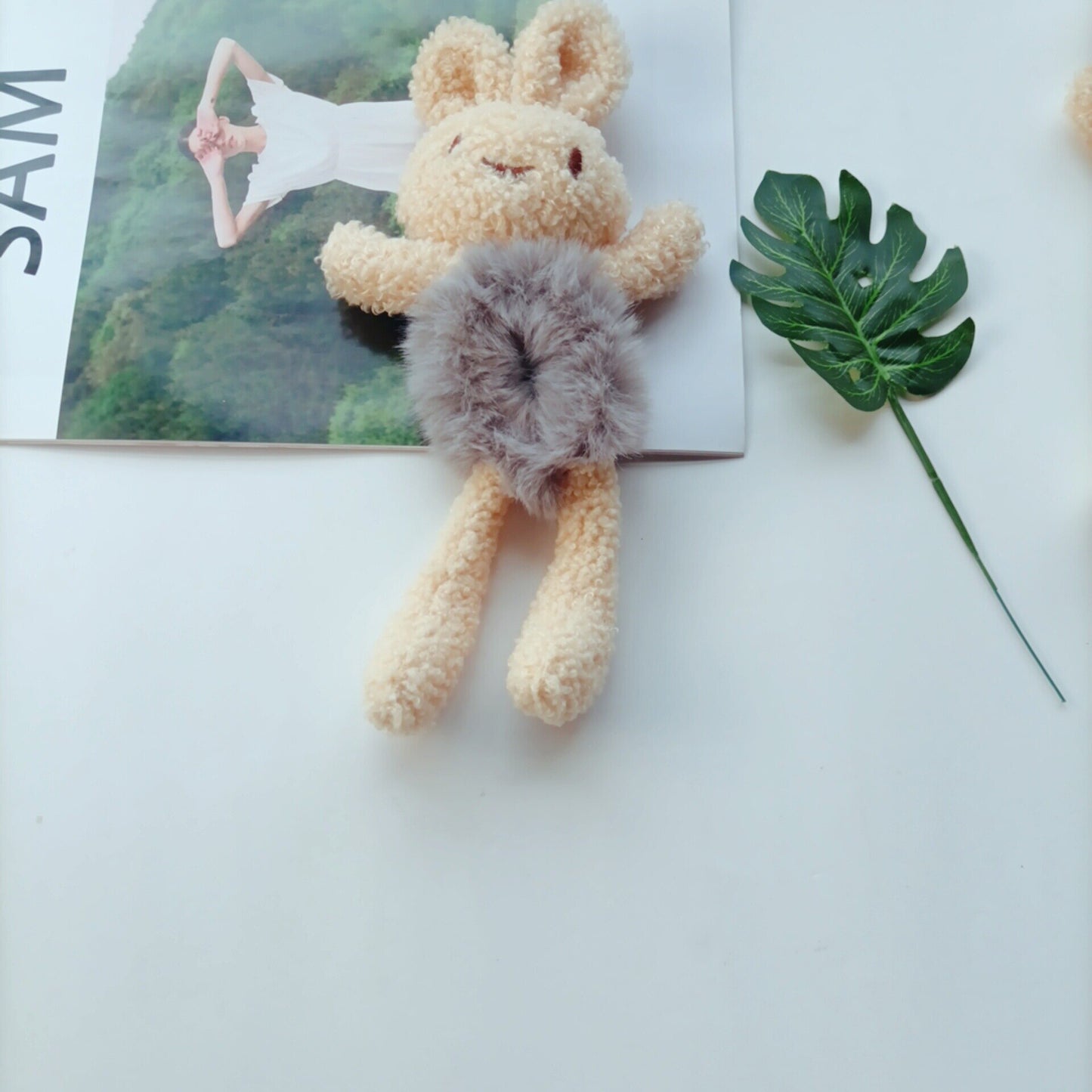 New Korean Cute Net Red Super Cute Girl Cartoon Doll Head Rope Female Hair Rope Three-dimensional Animal Hair Circle