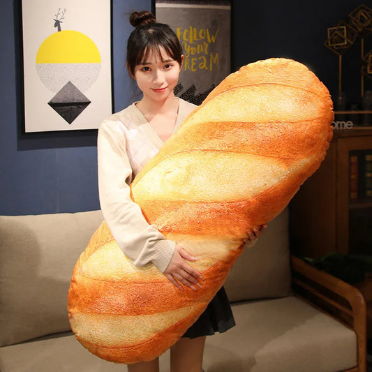 20~100cm French Bread Plush Pillow Stuffed Printing Images Food Plushie Peluche Party Prop Decor Sleeping Companion Man Gift