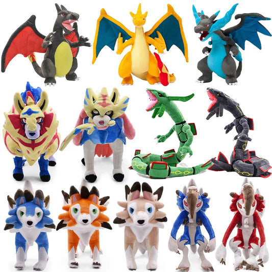 40 Styles Pokemon Plush Toy Dolls Shiny Charizard X & Y Anime Figure Eevee Steelix Squirtle Snorlax Plush For Kids Gifts