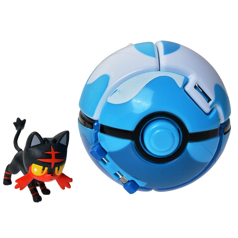 18 Styles New Pokemon Pokeball Deformation Toys Pikachu Charmander Blastoise Mewtwo Action Figure Anime Model Children's The Toy