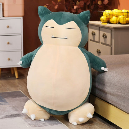 GIANT Snorlax Plush 200cm Large Life Size Pokemon Anime Stuffed Animal Toys Giant Big Plushie Kawaii Semi-finished Video Game Pillow Gift for Children