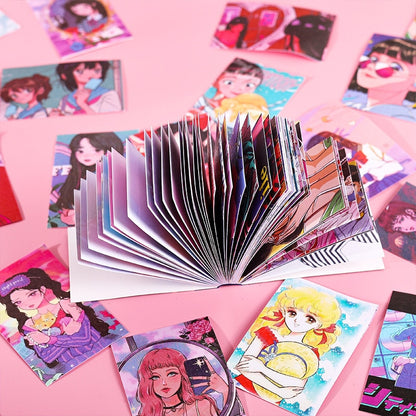 50sheets Cute Fashion girl Decorative Stickers Book Art Craft Scrapbooking Label Diary Japanese Stationery Album Journal Planner