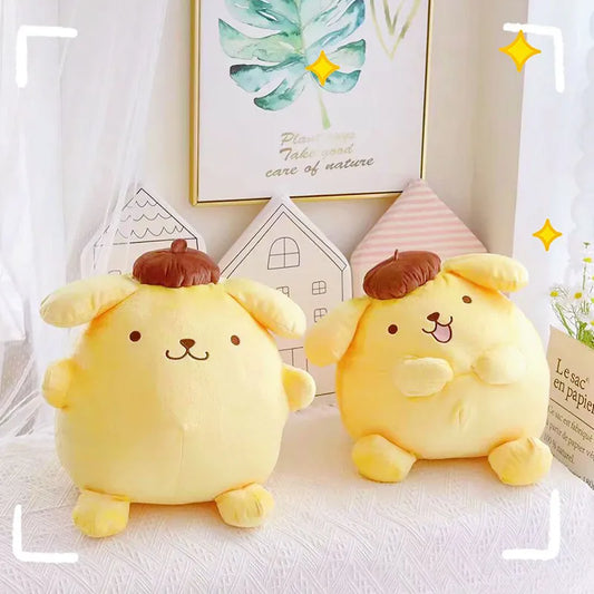 40-50cm Sanrio Pom Pom Purin Stuffed Plush Toys Lovely Pillow Gift Kids Super Soft Pom Pom Purin Plushie Doll Room Decoration