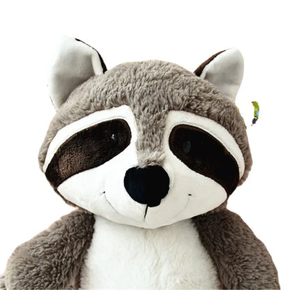 Gray Raccoon Plush Toy Lovely Raccoon Cute Soft Stuffed Animals Doll Pillow For Girls Children Kids Baby Birthday Gift 25cm