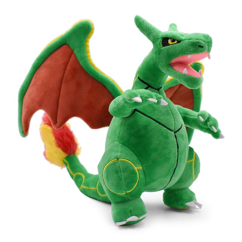 Pokémon Mega X and Y Shiny Charizard Plushie: Rayquaza Baby Version Game Stuffed Animal Toy Stuffie