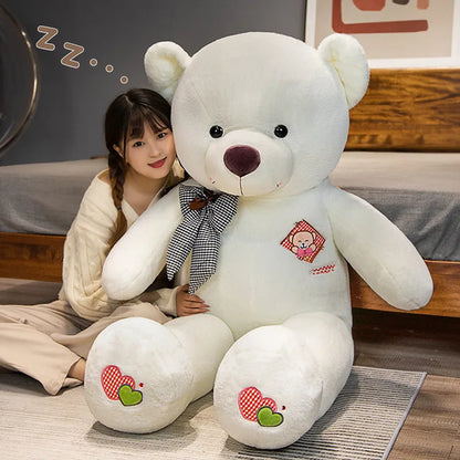 60-100cm Big Star Moon Teddy Bear Plush Toy Giant Stuffed Animals Birthday Valentines Day Gift Soft Pillow Dolls Grilfriend Girl