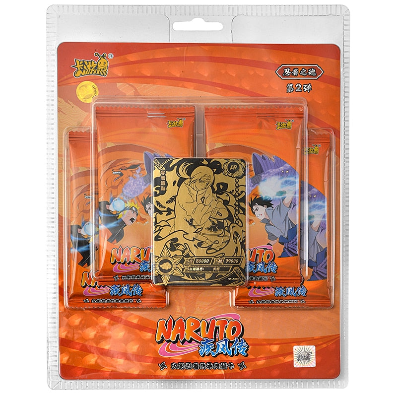 KAYOU Anime Original Naruto Cards Chapter Of The Array Box Added SE Ninja World Collection Cards Toy For Children Christmas Gift