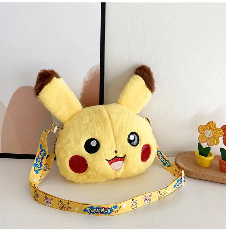 Pokemon Anime  20CM Toy Pikachu  Toy Shoulder Bag Cute Coin Purse Soft Messenger Bag Girls Gift