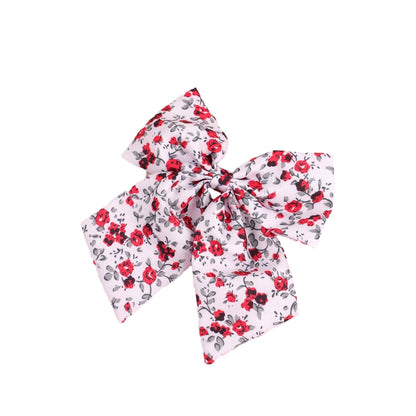 Fashion Embroidery Bows Hair Clips Solid Hairpins For Girls Handmade Ribbon Barrettes Kids Butterfly Hair Pin Korean Headwear