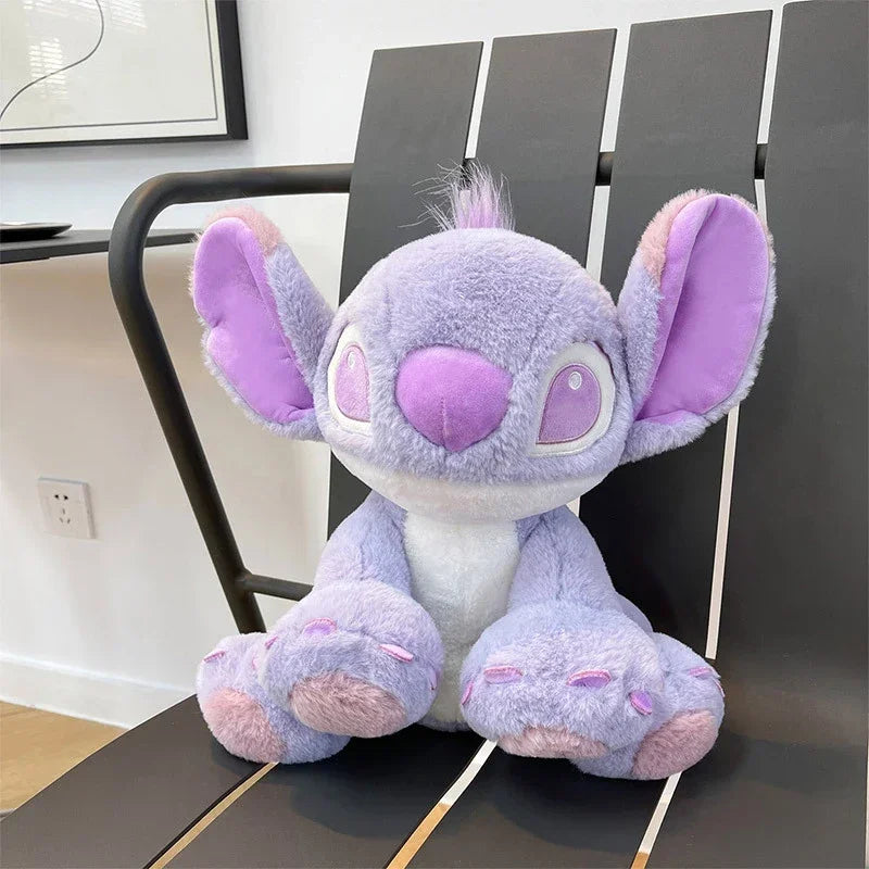 Kawaii Disney Lilo and Stitch Purple Plush Plushie Valentine Cute Soft Pixar Stich Dolls Stuffed Angel Toys for Children Gift