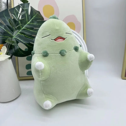 Pokemon Anime Sleep Series Chikorita Slowpoke Cubone Figures Stuffed Animals Plush Toy Pocket Monster Game Pillow Doll For Gift