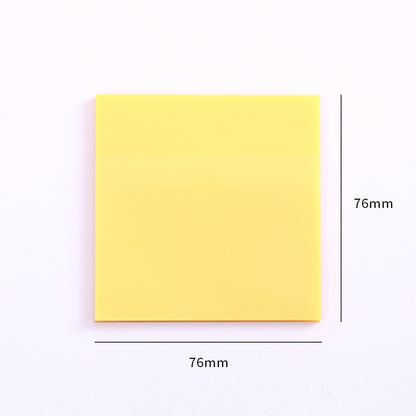 50 Sheets Creative Transparent PET Memo Pad Posted It Sticky Notes Planner Sticker Notepad School Supplies Students Stationery