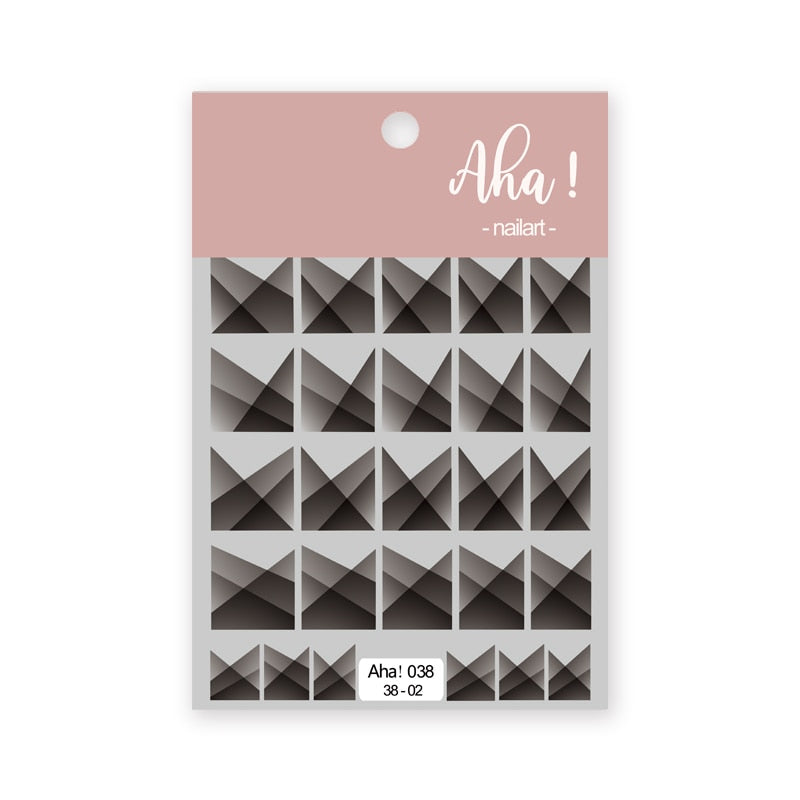 1Sheet Korean White Cloud Blue Nail Art Sticker 3D Star Moon Decal Pure Twilight Self-adhesive Manicure Slider Accessories RE#53
