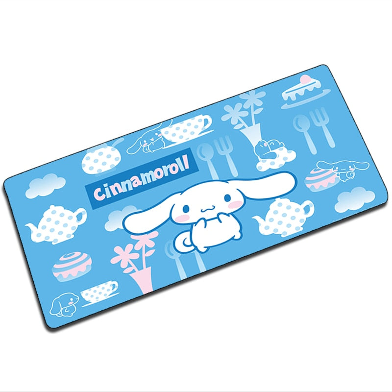 Mouse Pad Gaming Cinnamorol Deskmat Cute 900x400 Kawaii Computer Accessories Desk Mat Pads Gamer Large Carpet Mousepad Game Mats