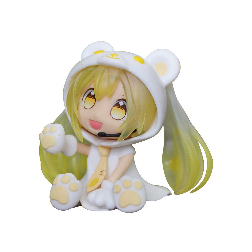 Hatsune Miku Kawaii Action Figures Model Q Version Bear Chuyin Cute Bear Dolls Decoration Anima Hand-made Christmas Toy Gift