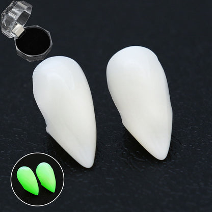 Adult Kids Halloween Vampire False Teeth Horrific Party Costume Transparent Dentures Cosplay Fangs Resin Fangs Free Shipping