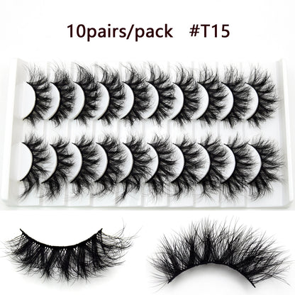 Visofree 5D Mink Eyelashes Long Lasting Mink Lashes Natural Dramatic Volume Eyelashes Extension Thick Long 3D False Eyelashes