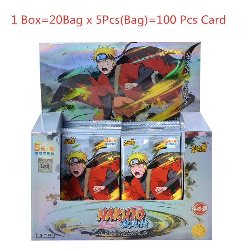 KAYOU Anime Original Naruto Cards Chapter Of The Array Box Added SE Ninja World Collection Cards Toy For Children Christmas Gift