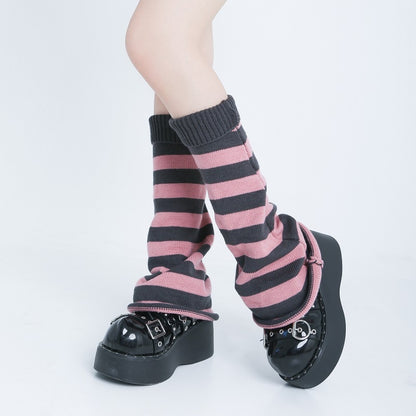 Lolita Socks Cute Flared Knitted Long Warmers Foot Cover White Arm Warmer Leg  Kawai Jk Autumn Calf Gaiters Sweet Legwarmers