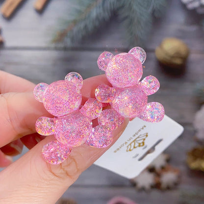 Children Sequins Floral Elastic Hair Bands Rubber Band Hair Tie Princess Kawaii Hair Rope Headwear Girls Kids Hair Accessories